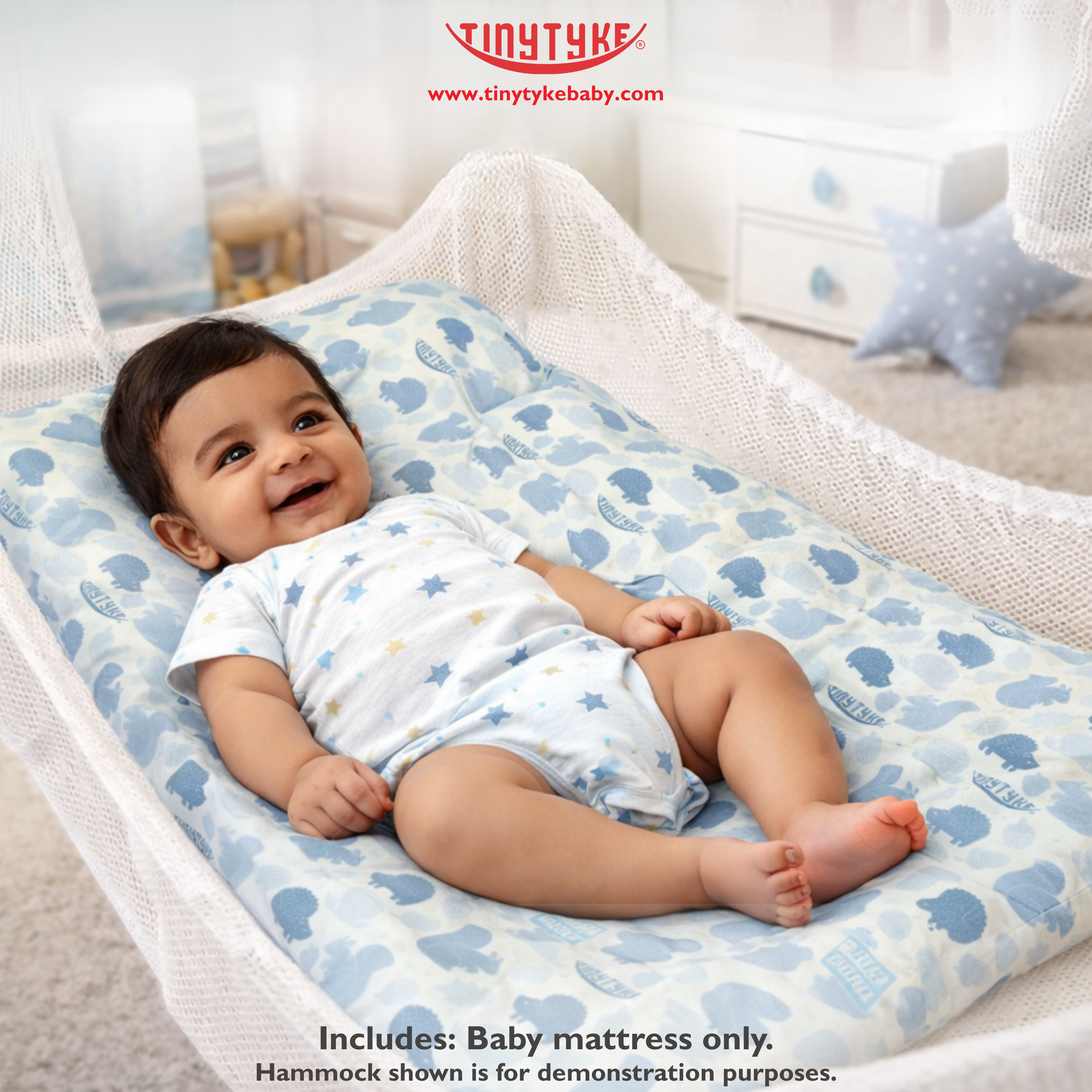 TinyTyke- Premium Baby Mattress For Hammock | Breathable & Cushioned Baby Sleep Support