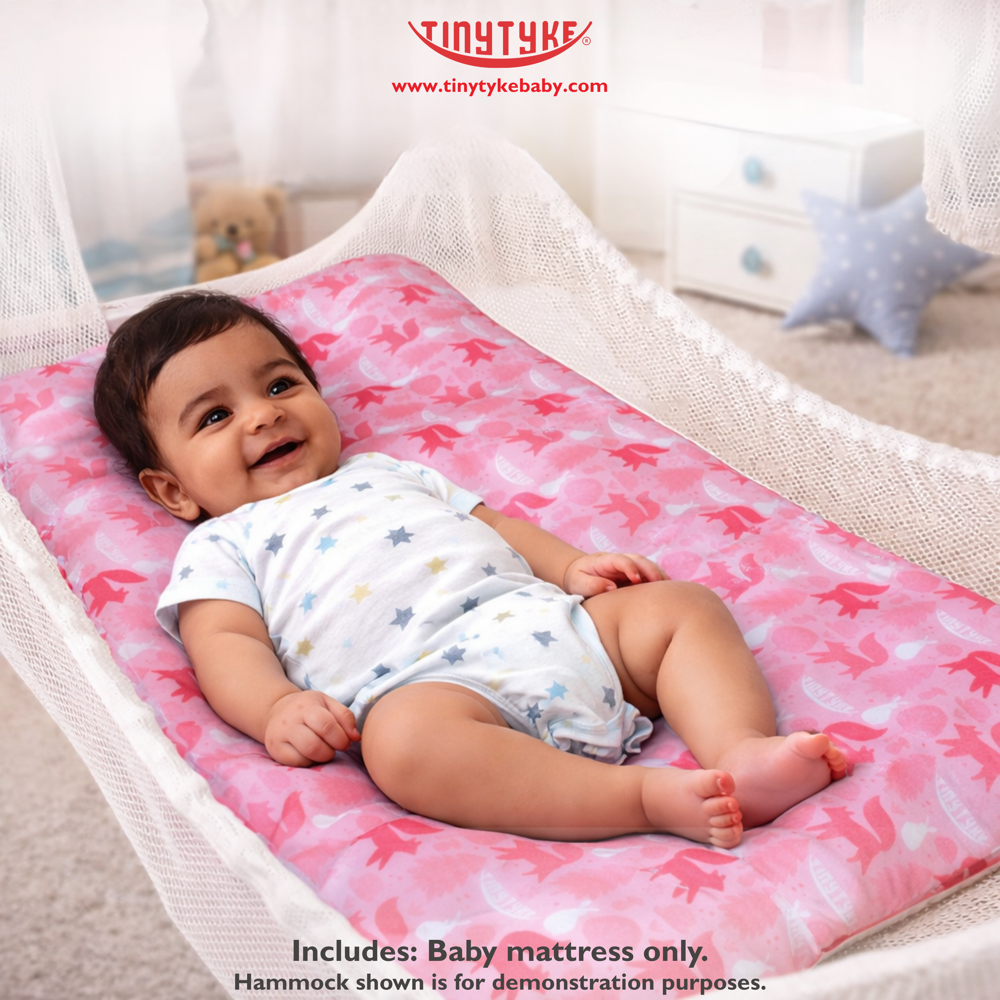 TinyTyke- Premium Baby Mattress For Hammock | Breathable & Cushioned Baby Sleep Support