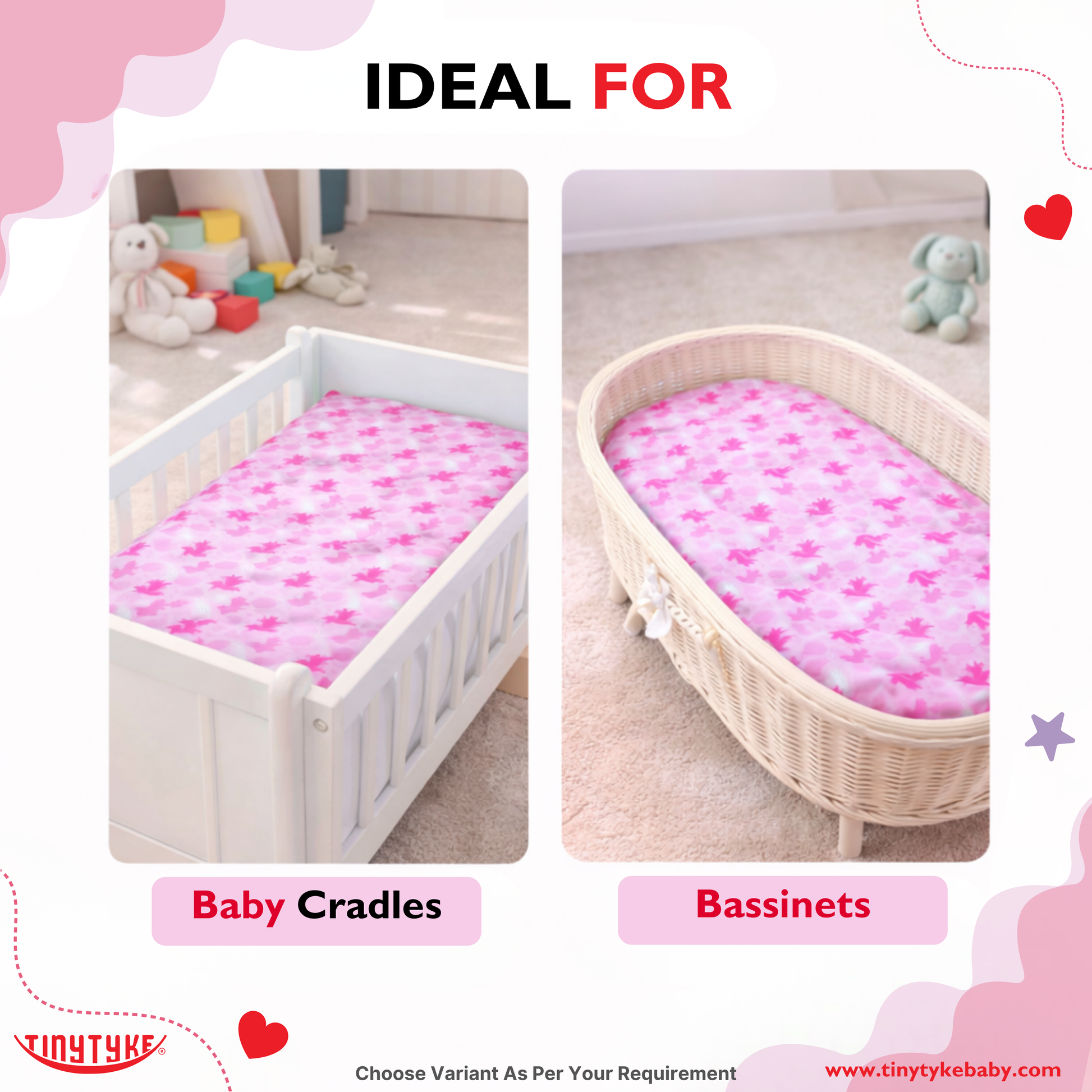 TinyTyke- Premium Baby Mattress For Hammock | Breathable & Cushioned Baby Sleep Support