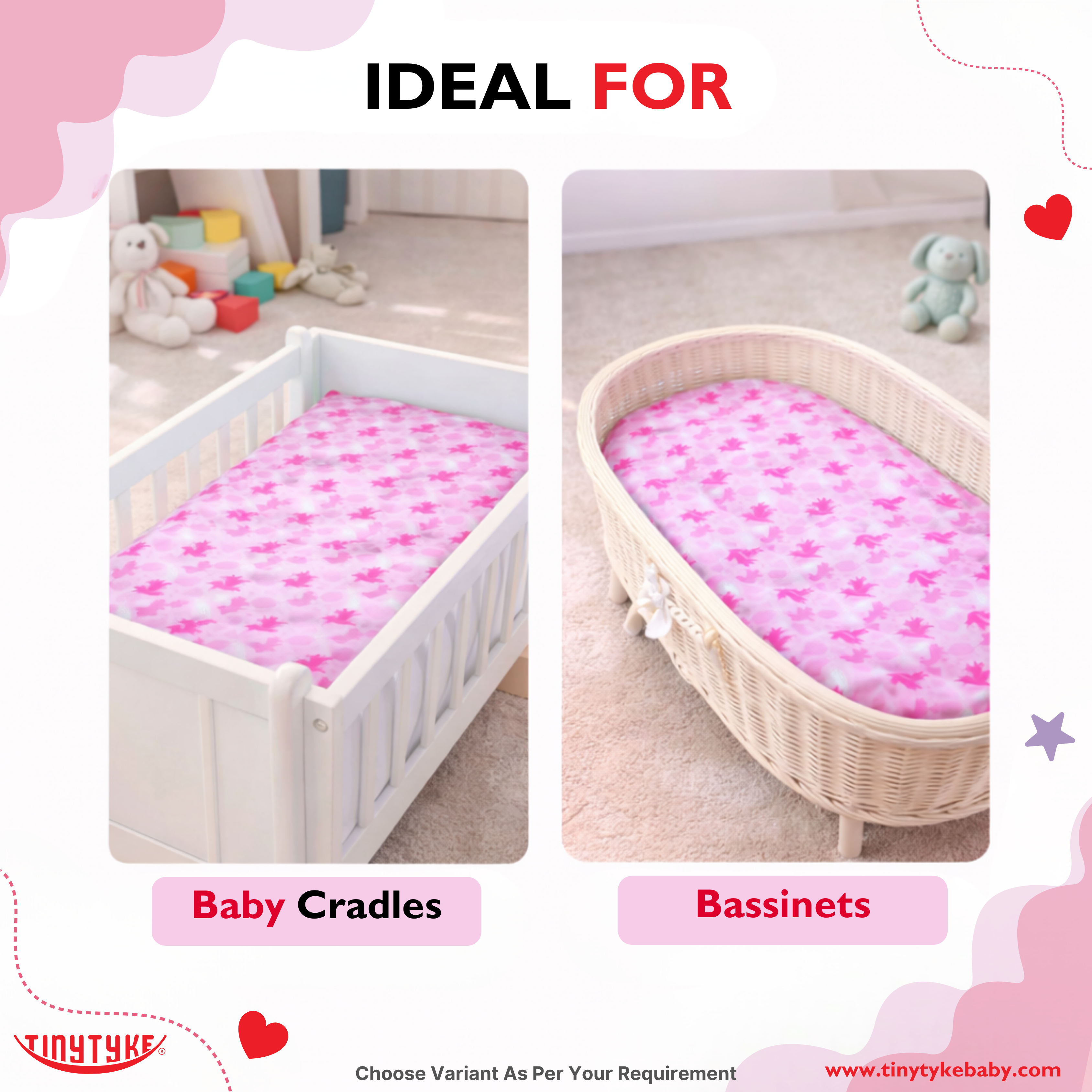 TinyTyke- Premium Baby Mattress For Hammock | Breathable & Cushioned Baby Sleep Support