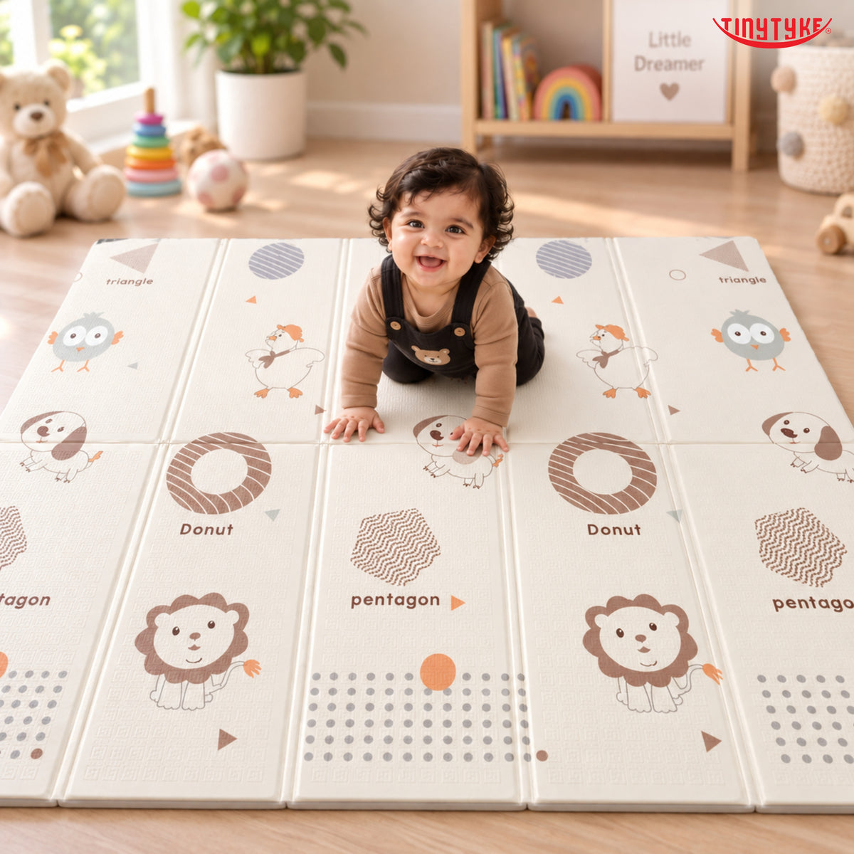 TinyTyke- Reversible Foldable Foam Baby Play Mat