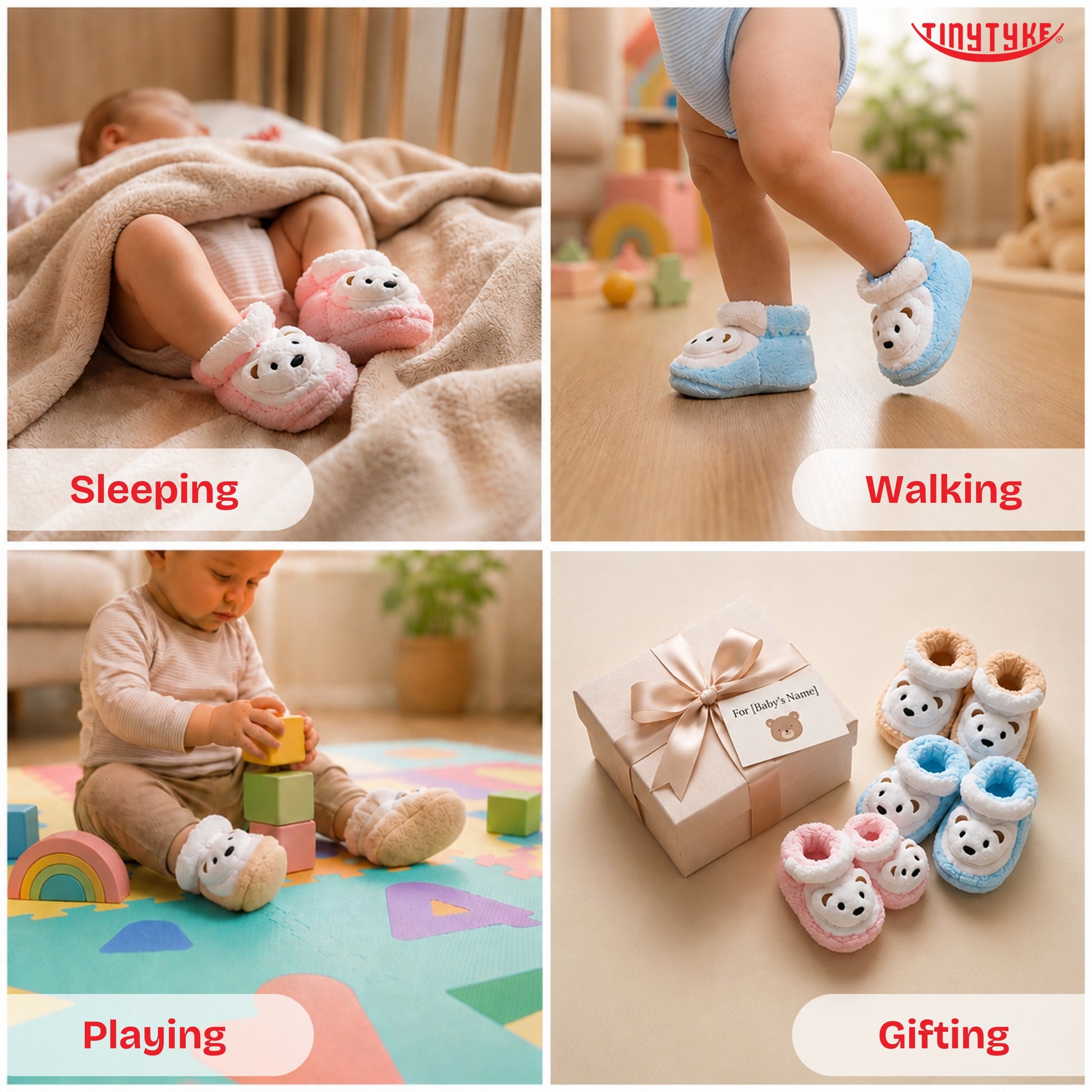 TinyTyke- CloudStep Baby Socks Combo