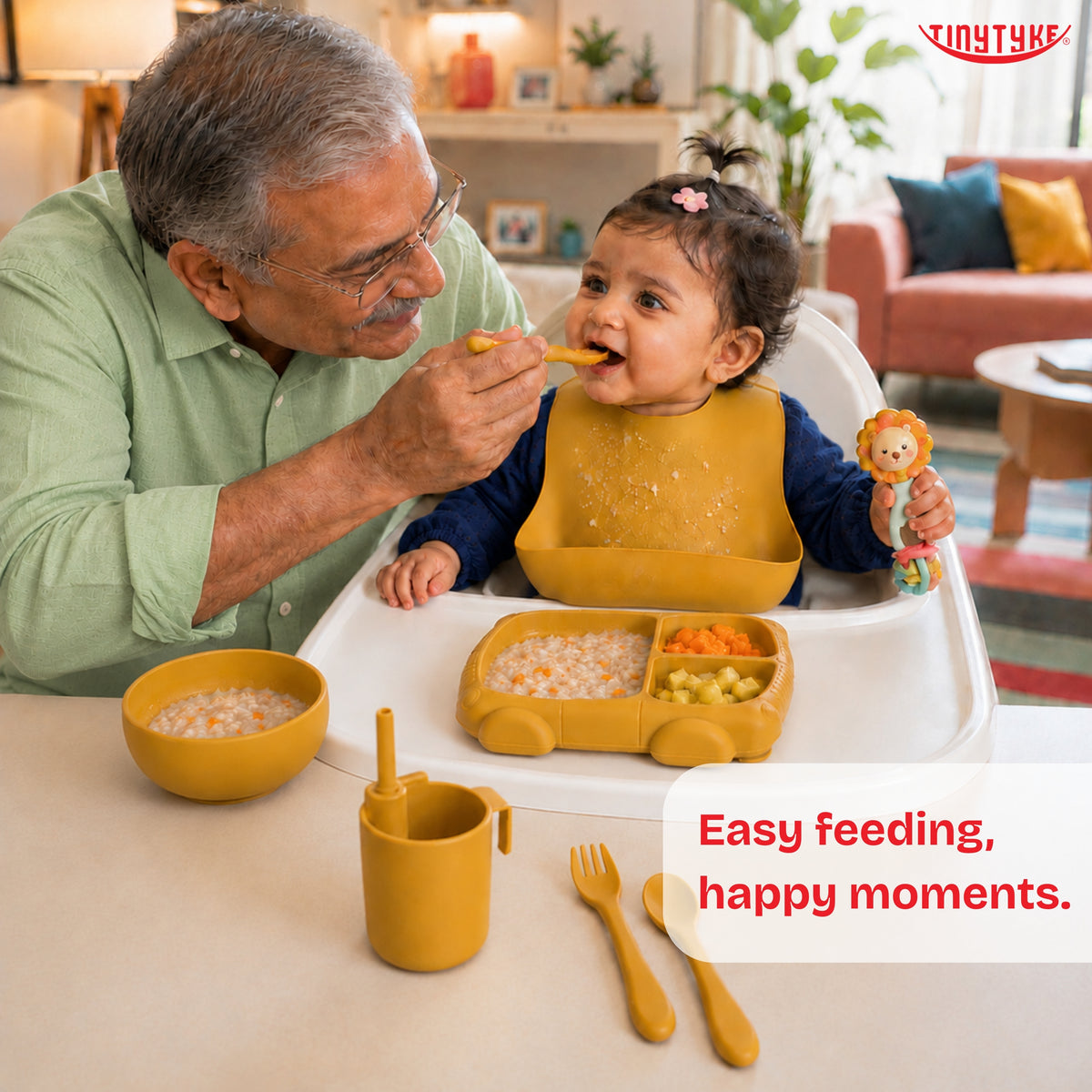 TinyTyke- Silicone Baby Feeding Set