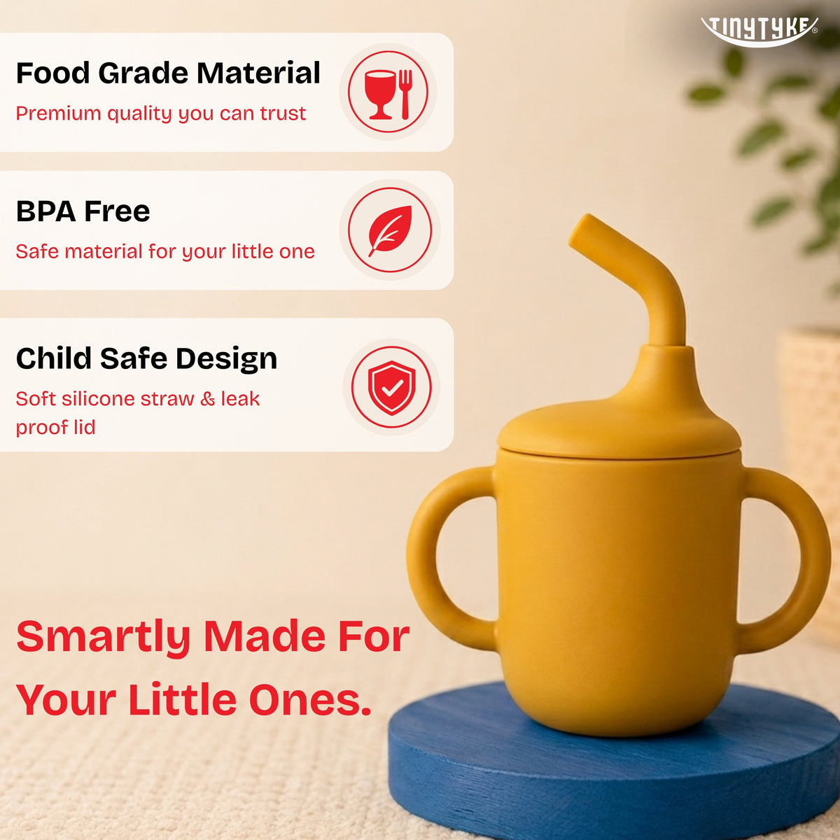 TinyTyke- Premium Silicone Sipper Cup For Babies