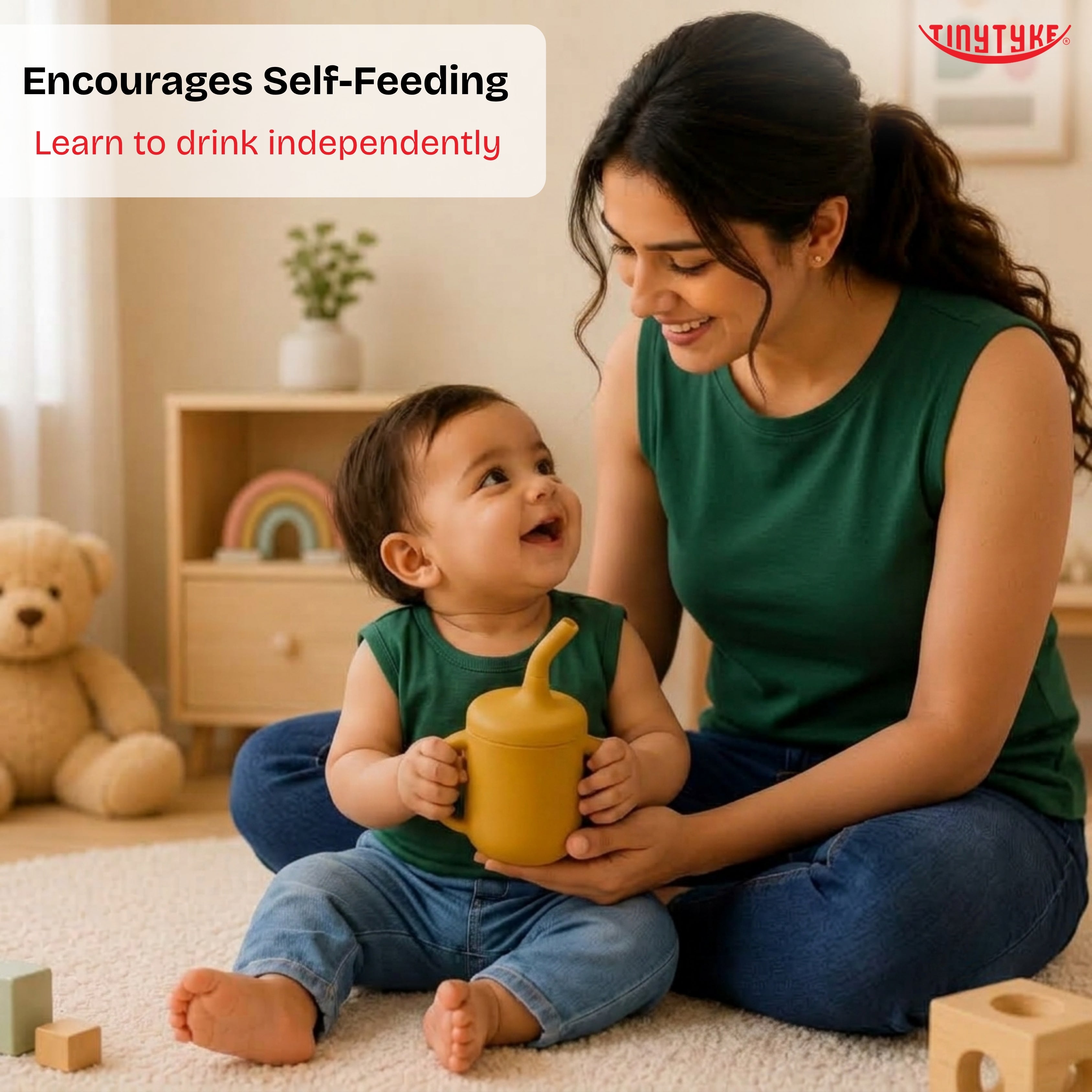 TinyTyke- Premium Silicone Sipper Cup For Babies