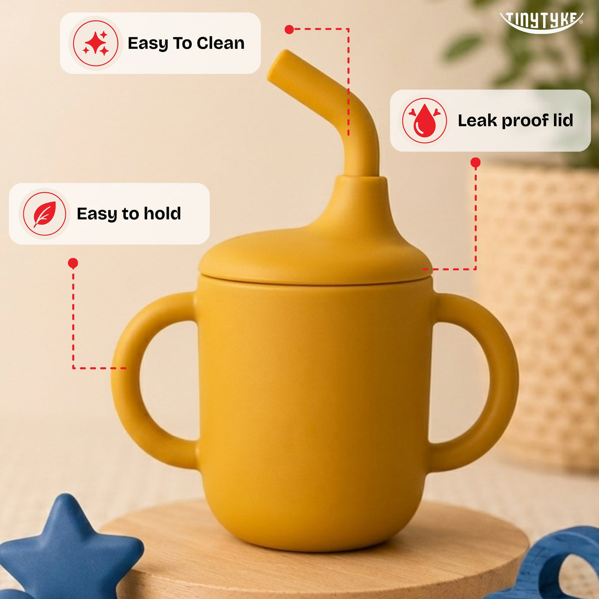 TinyTyke- Premium Silicone Sipper Cup For Babies