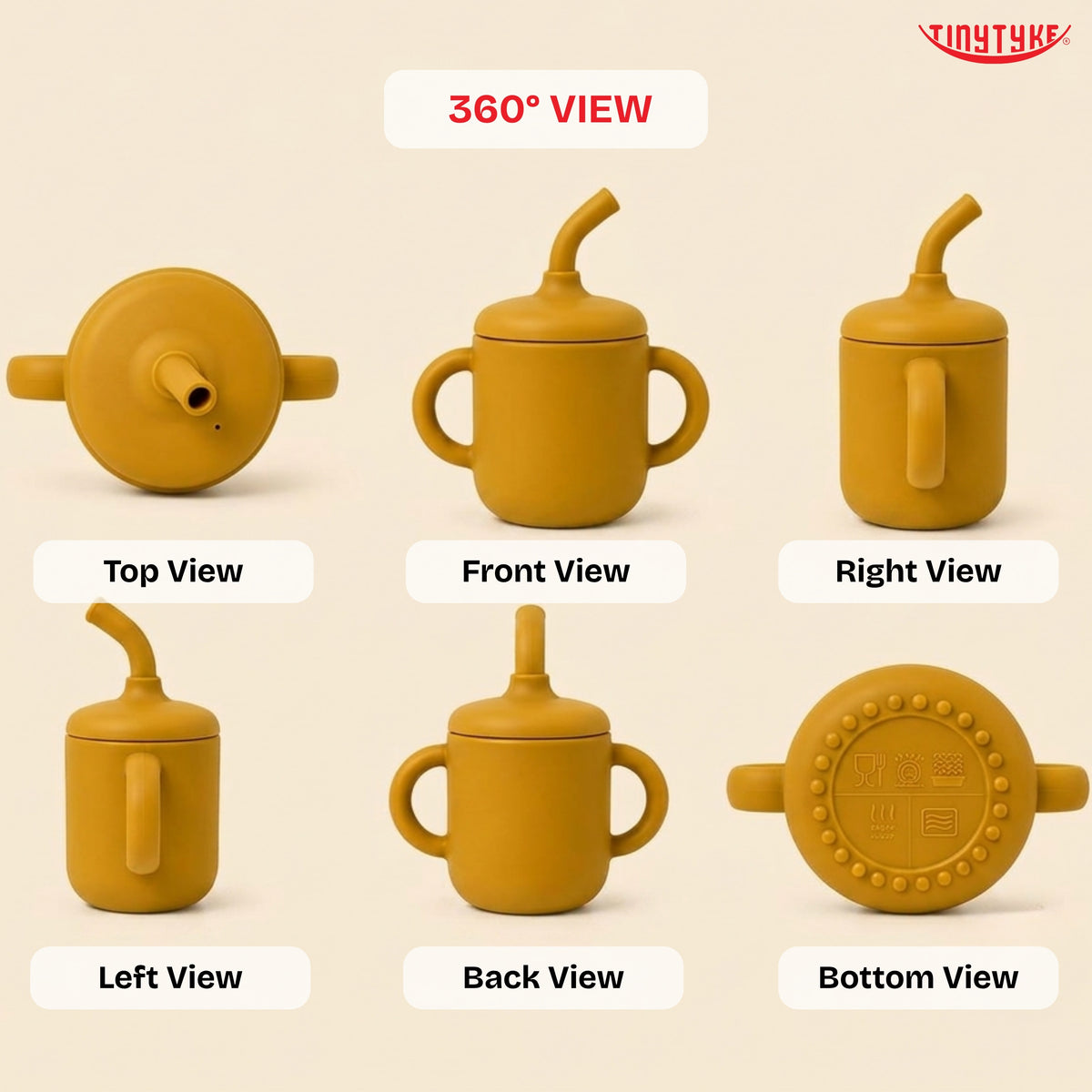 TinyTyke- Premium Silicone Sipper Cup For Babies