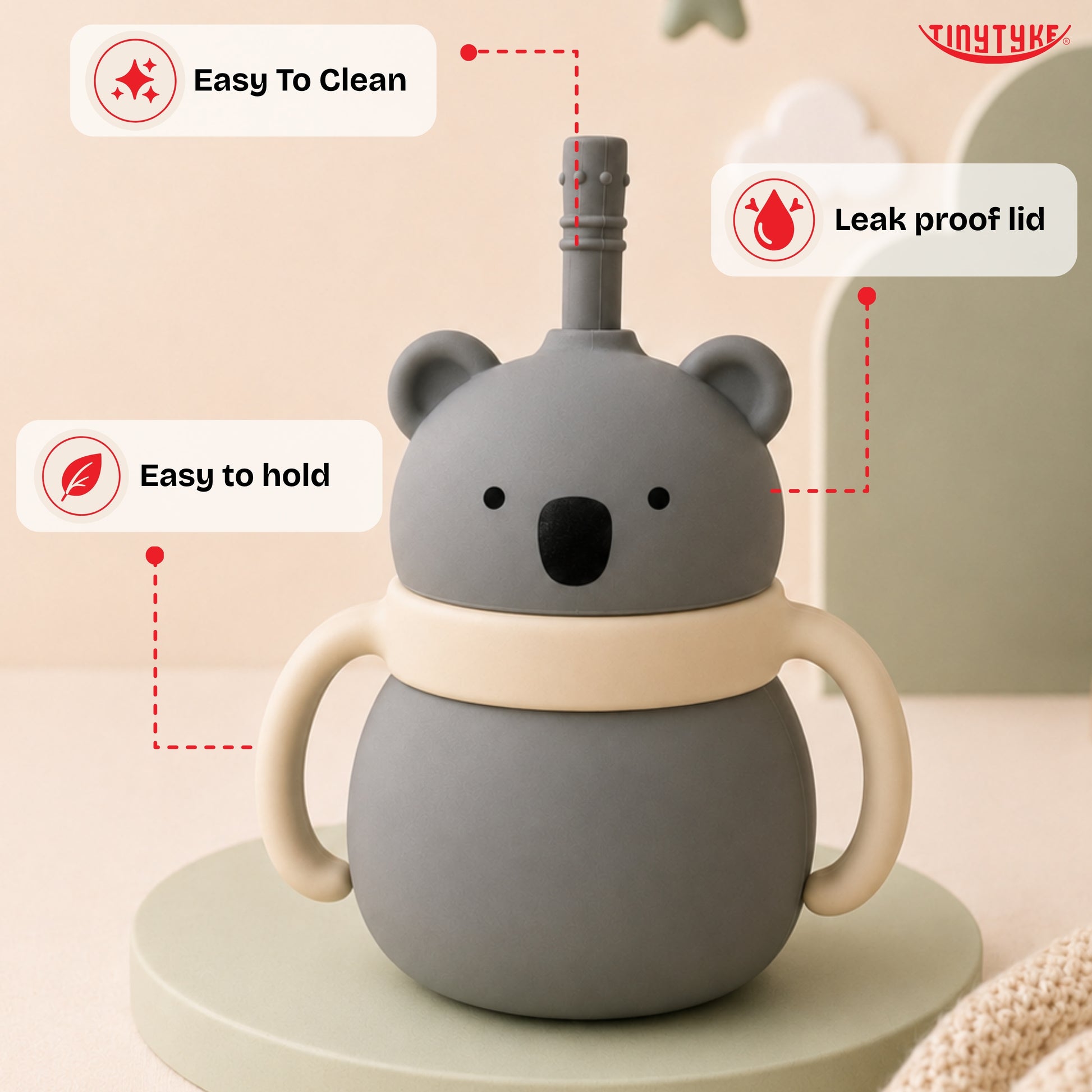 TinyTyke- Premium Silicone Sipper Cup For Babies