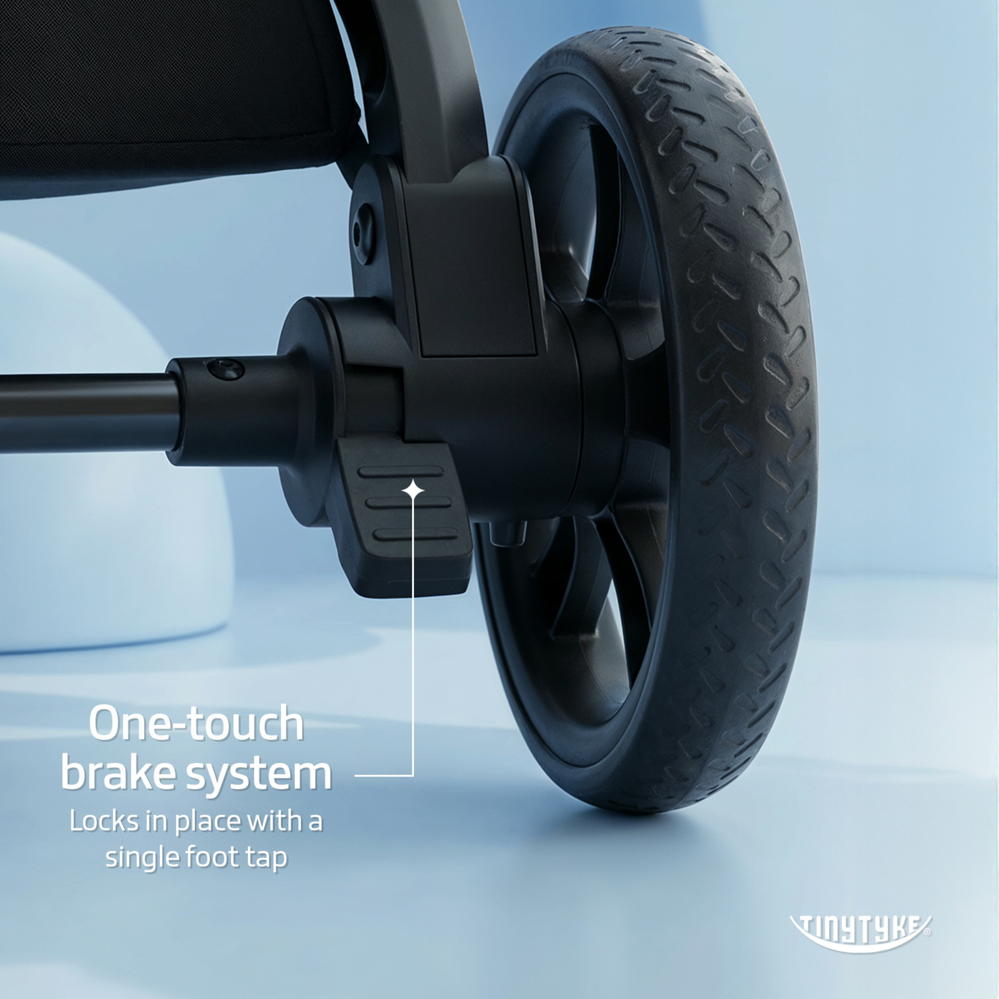 TinyTyke Urban Glide (T6) Luxury Stroller with Parent-Facing and Forward-Facing Reversible Seat | Newborn Ready with 3-Position Recline and One-touch Fold (0-40 Months)