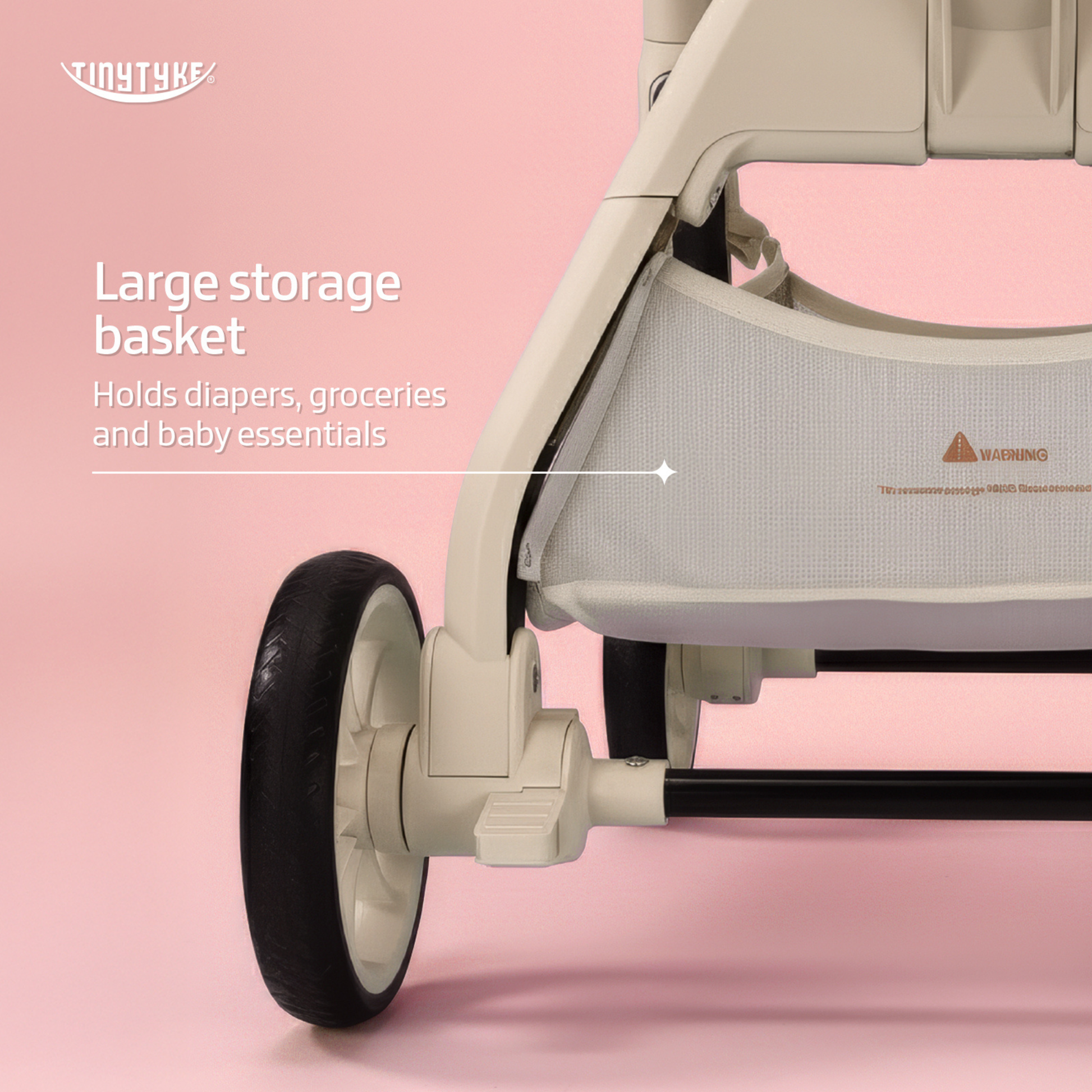 TinyTyke Urban Glide (T6) Luxury Stroller with Parent-Facing and Forward-Facing Reversible Seat | Newborn Ready with 3-Position Recline and One-touch Fold (0-40 Months)