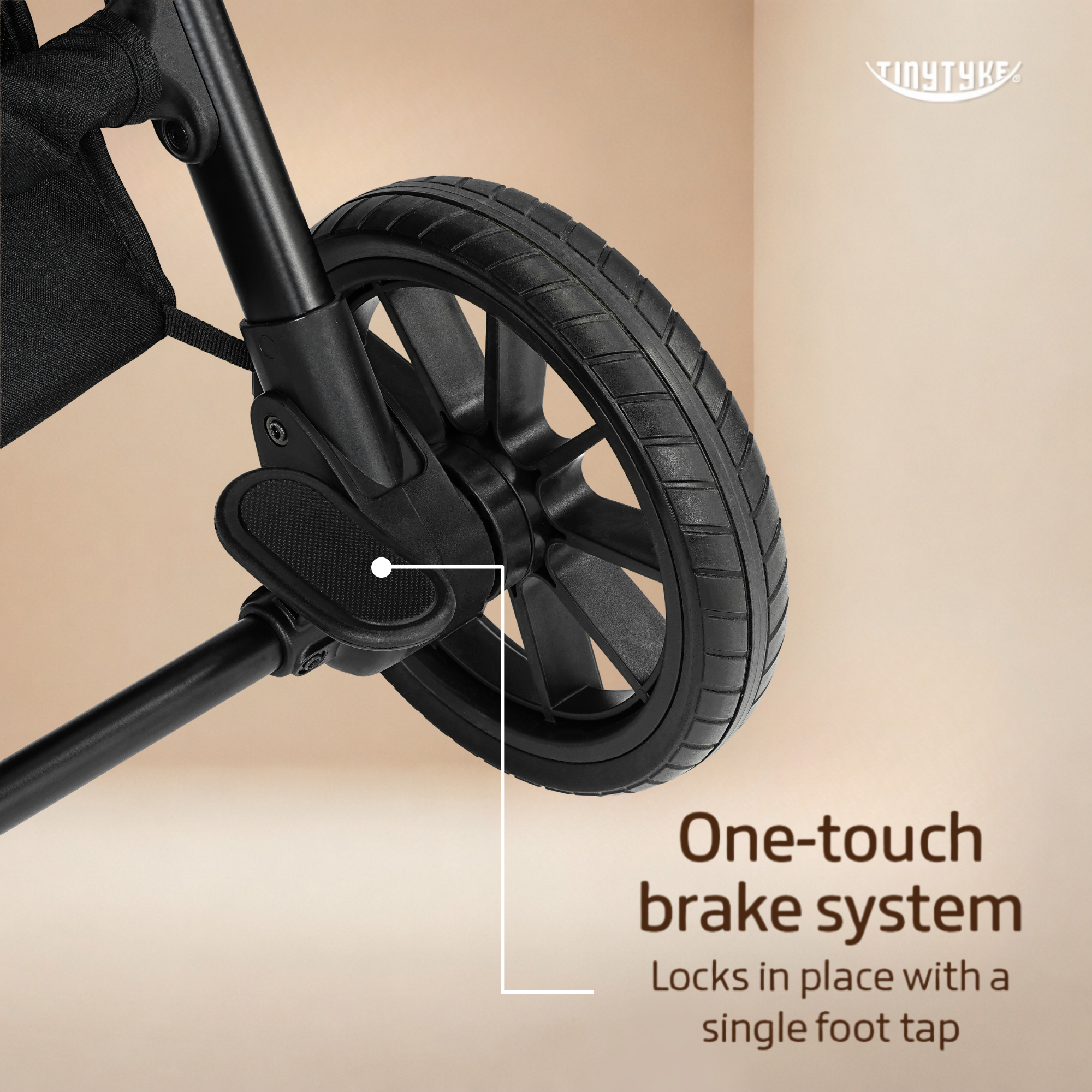 TinyTyke Urban Glide (T7) Two Essentials, One Purchase | Travel System Stroller with Car Seat (Optional) & Reversible Seating | 3-Position Recline and One-touch Fold (0-40 Months)