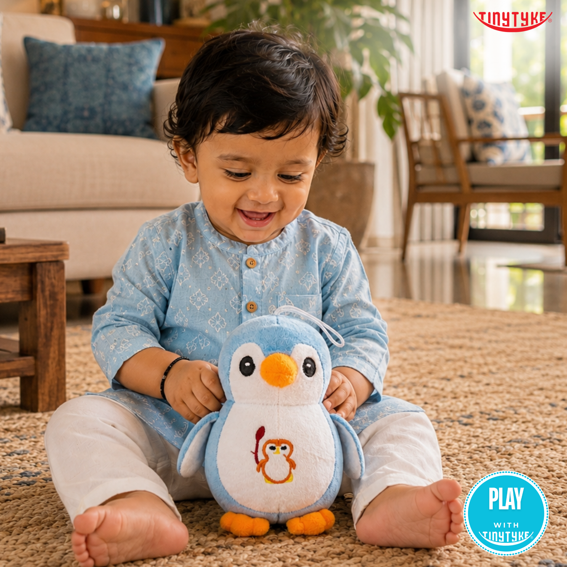 TinyTyke — Plush Baby Penguin Soft Toy