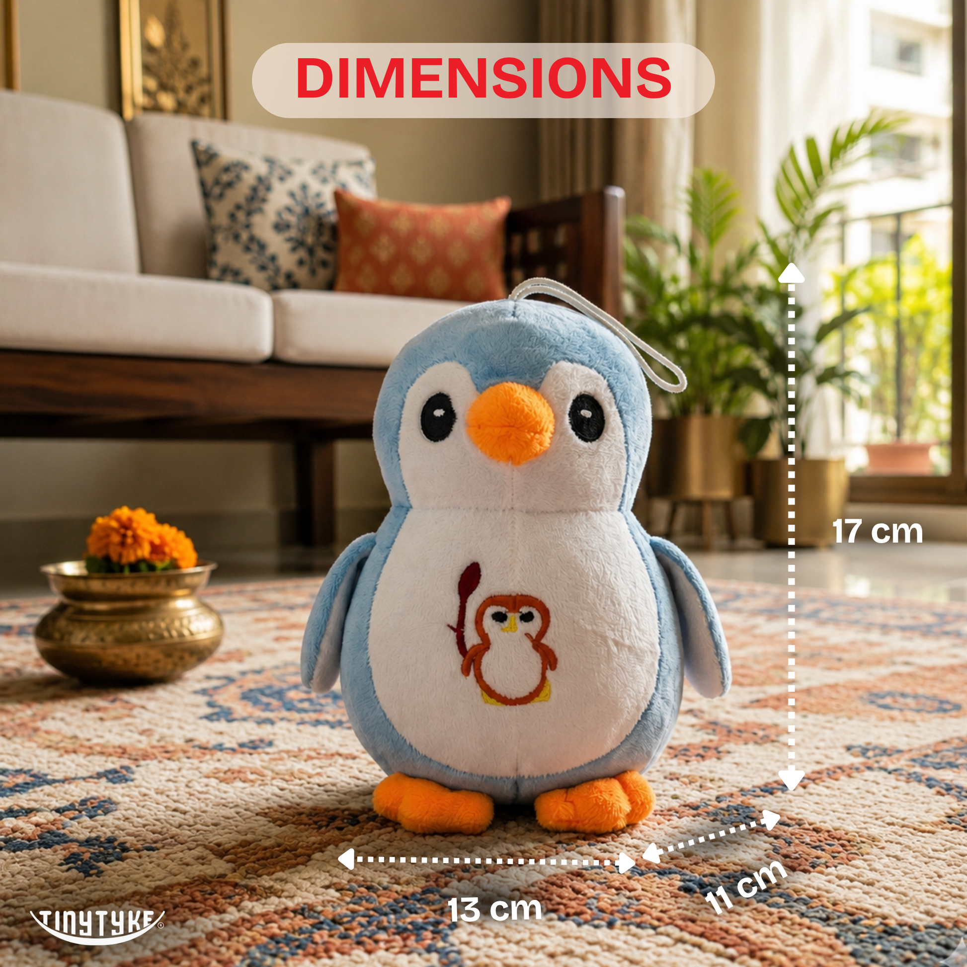 TinyTyke — Plush Baby Penguin Soft Toy
