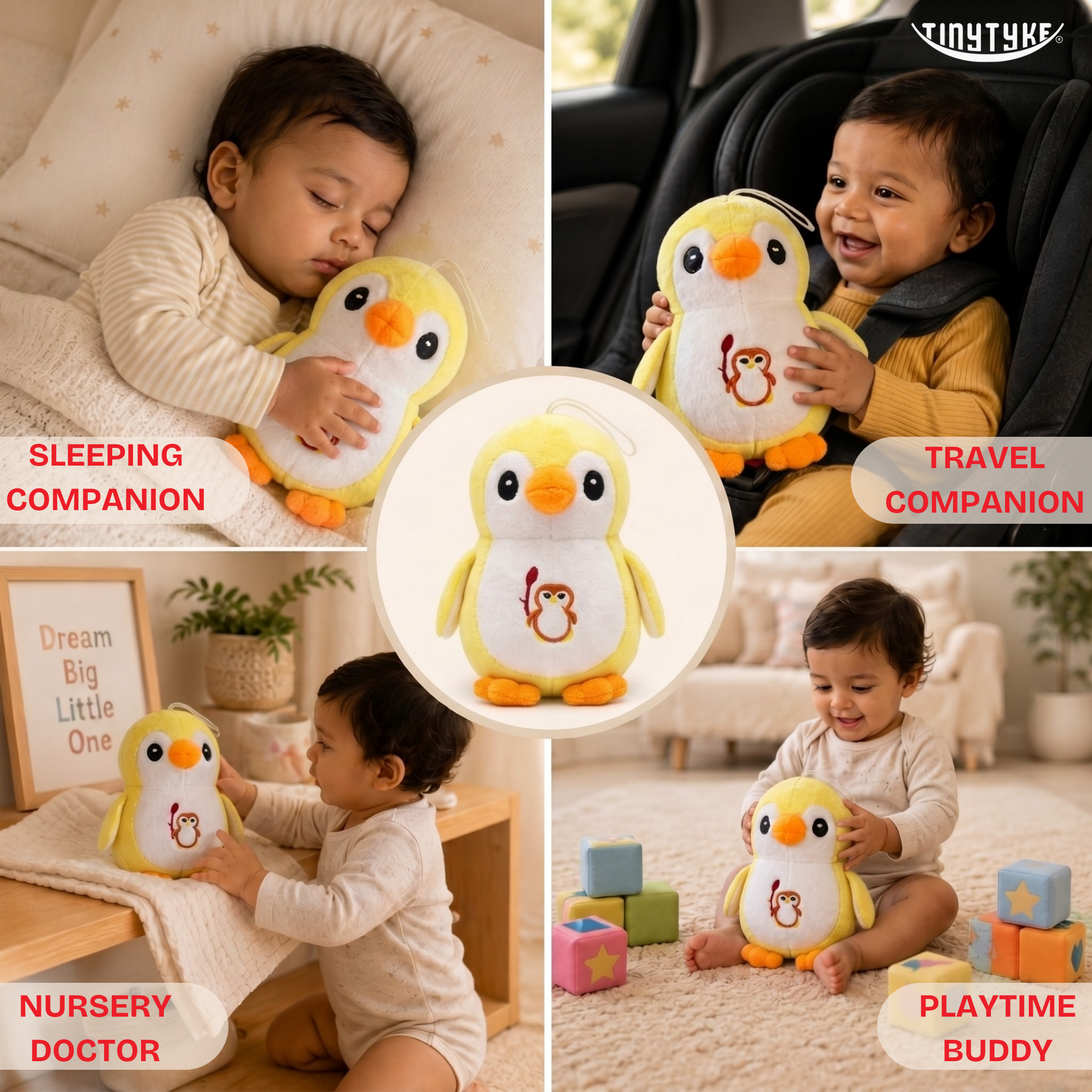 TinyTyke — Plush Baby Penguin Soft Toy