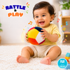 TinyTyke Plush Baby Rattle Ball Soft Toy – Colorful Sensory Ball for Newborns and Infants