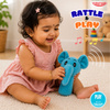 TinyTyke Plush Baby Elephant Rattle Soft Toy – Adorable Elephant Stuffed Toy for Newborns