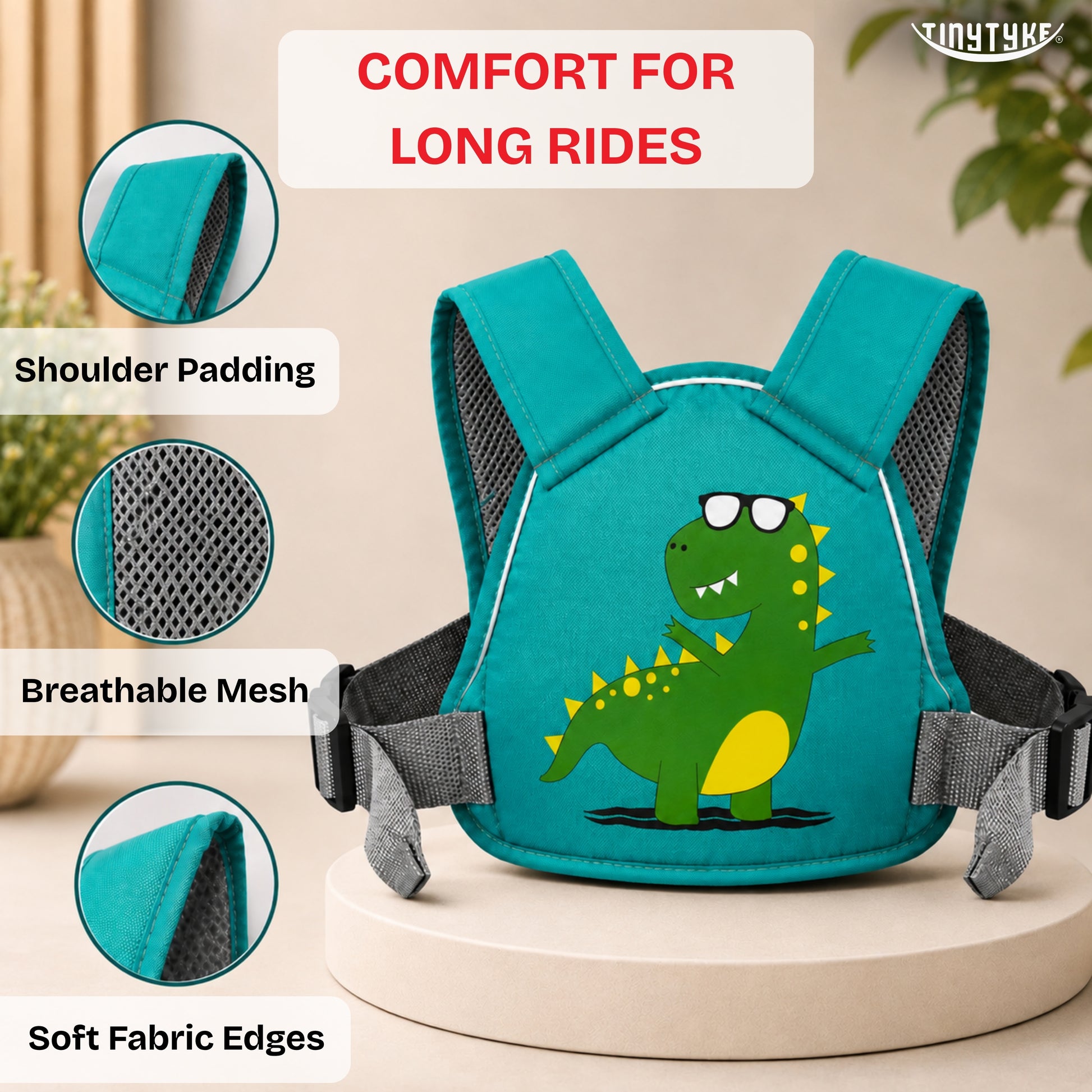 TinyTyke- Kids Safety Belt Harness For Two Wheeler