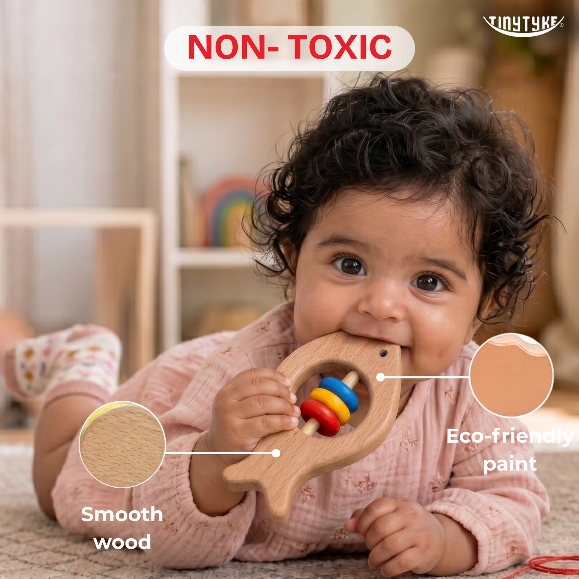 Wooden Tinybear Teether