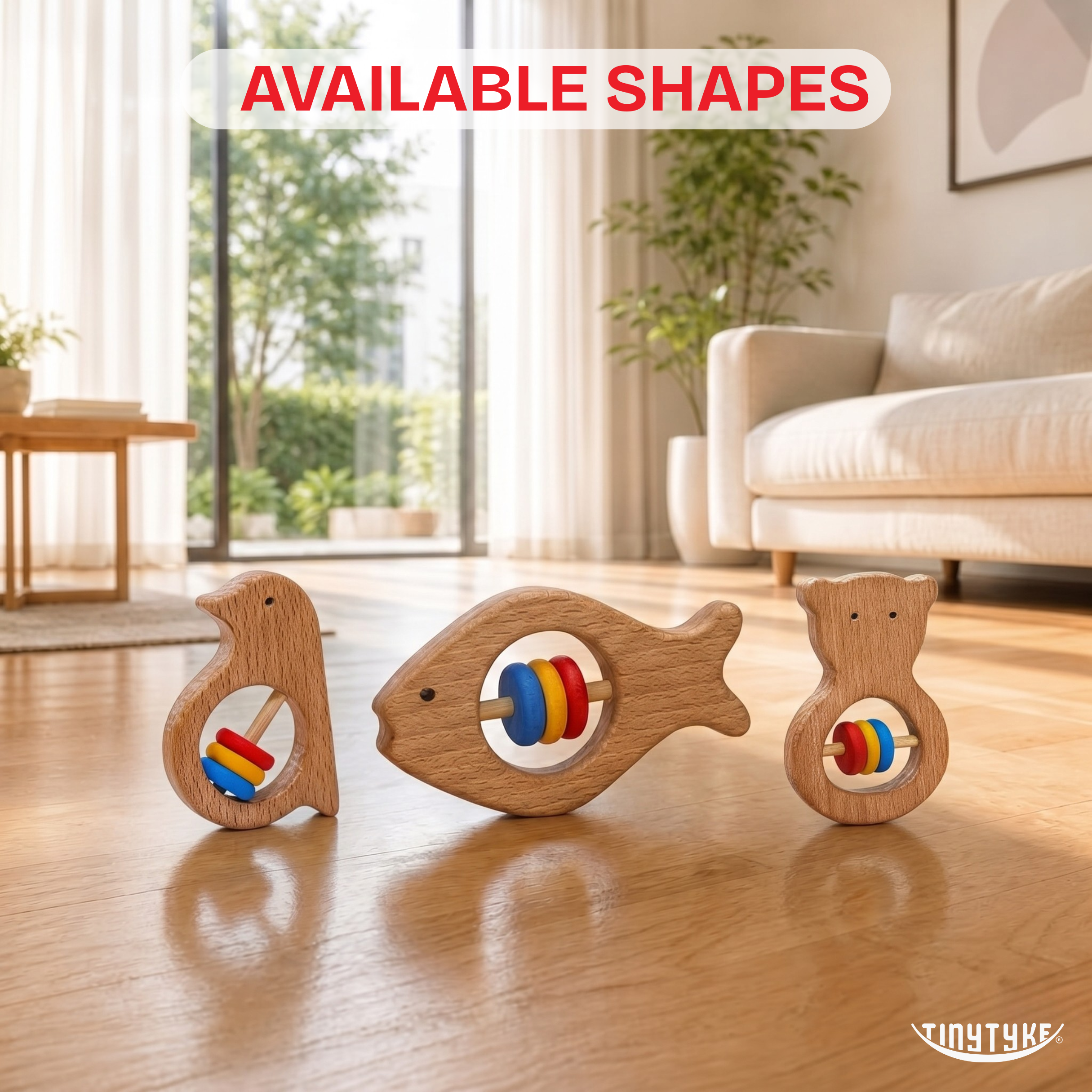 Wooden Tinybear Teether