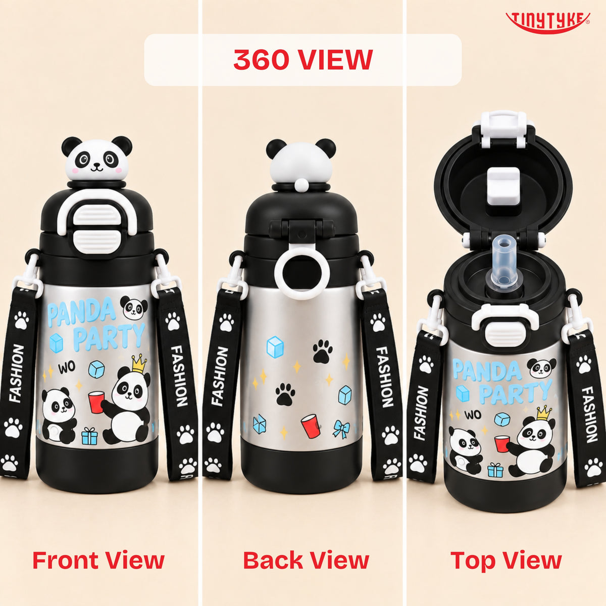 TinyTyke- Kids Vacuume Insulated Water Bottle with Straw