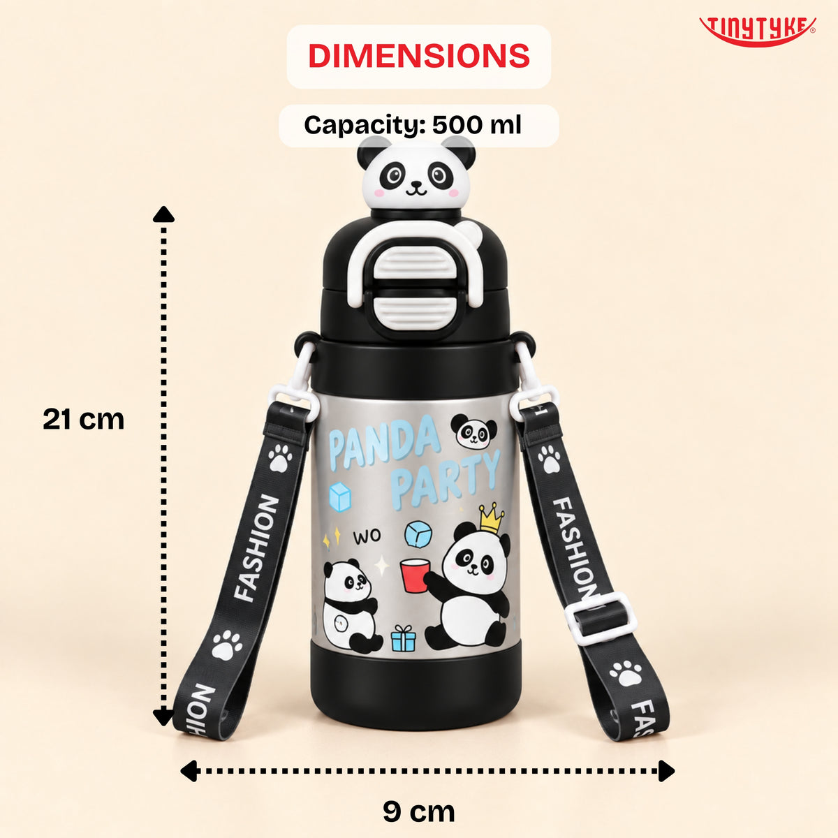 TinyTyke- Kids Vacuume Insulated Water Bottle with Straw
