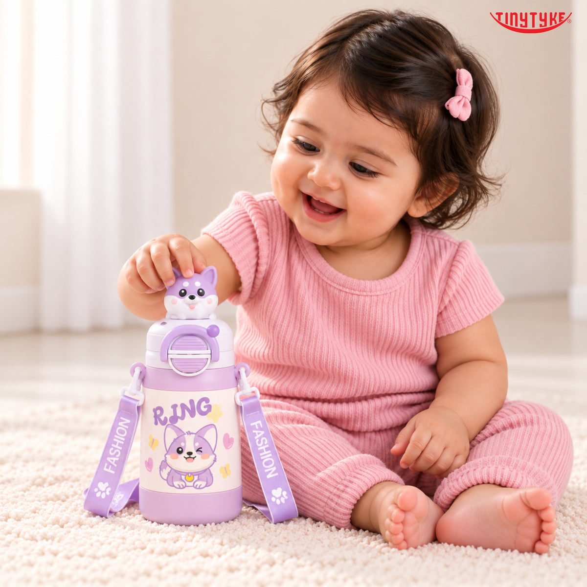 TinyTyke- Kids Vacuume Insulated Water Bottle with Straw