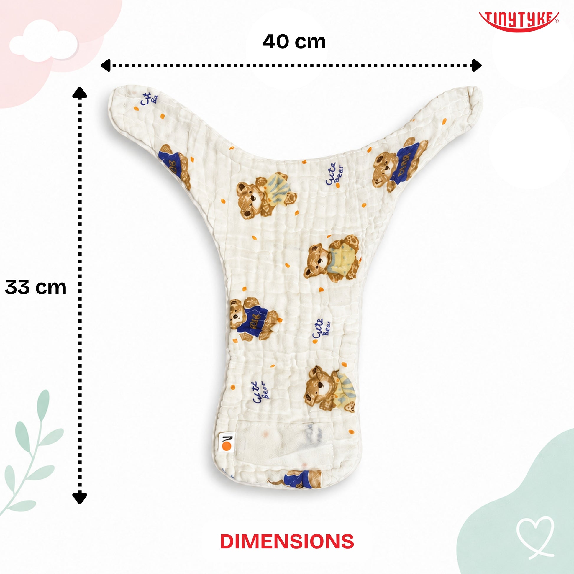 TinyTyke- Muslin Padded Training Nappies | Reusable & Washable