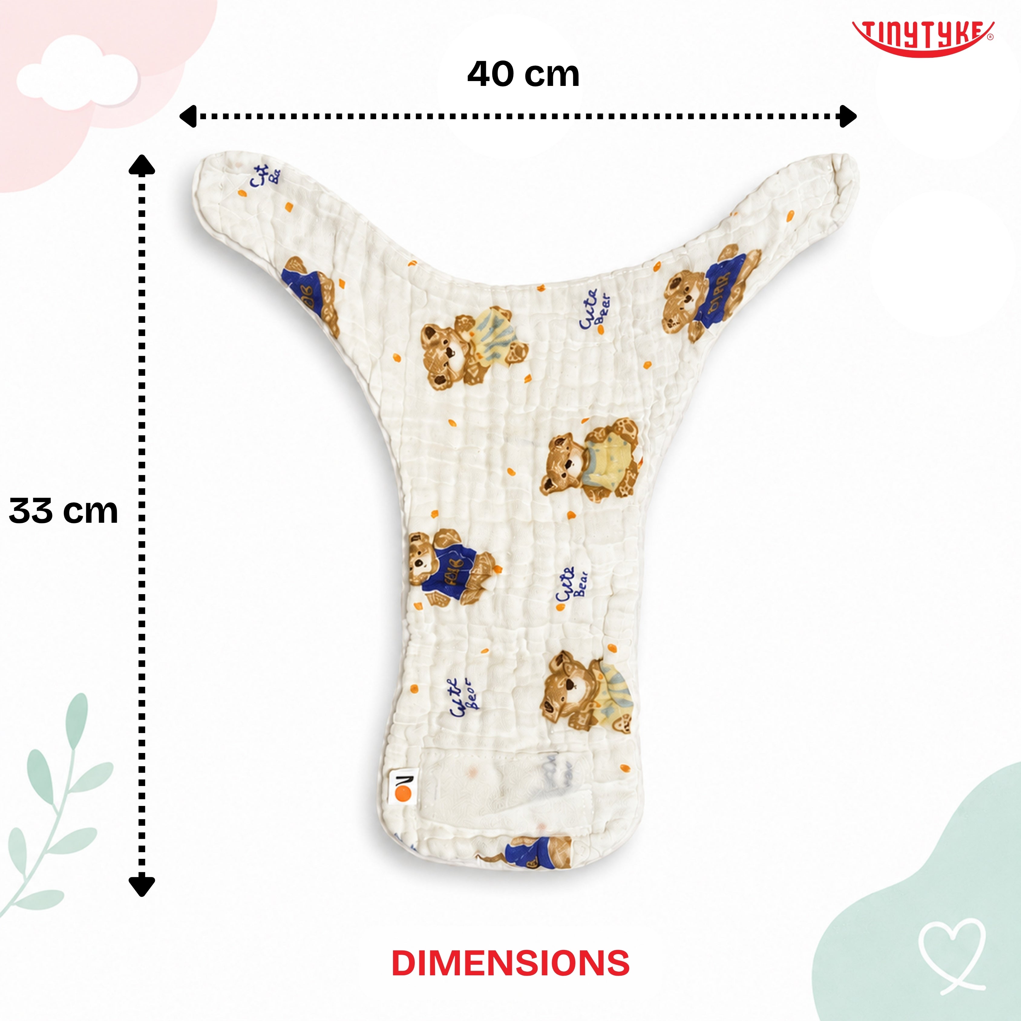 TinyTyke- Muslin Padded Training Nappies | Reusable & Washable