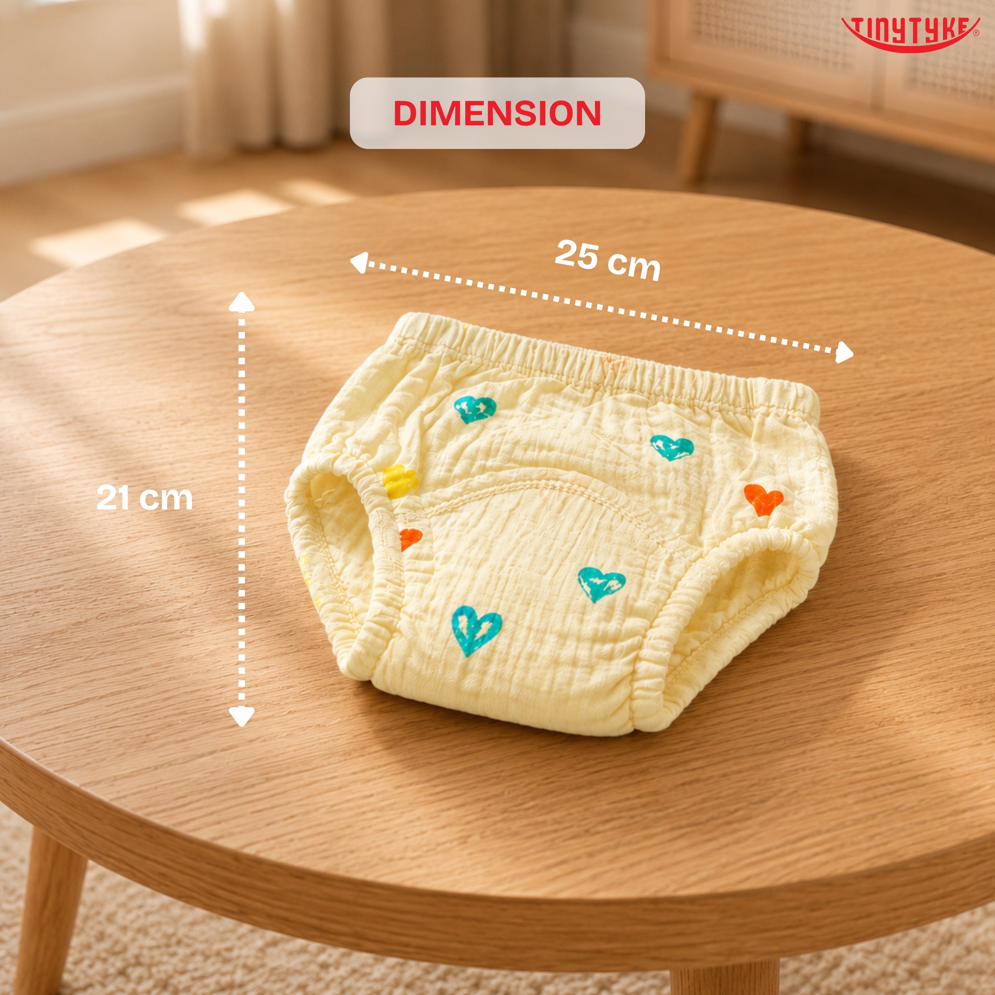 TinyTyke- Muslin Padded Training Nappies | Reusable & Washable