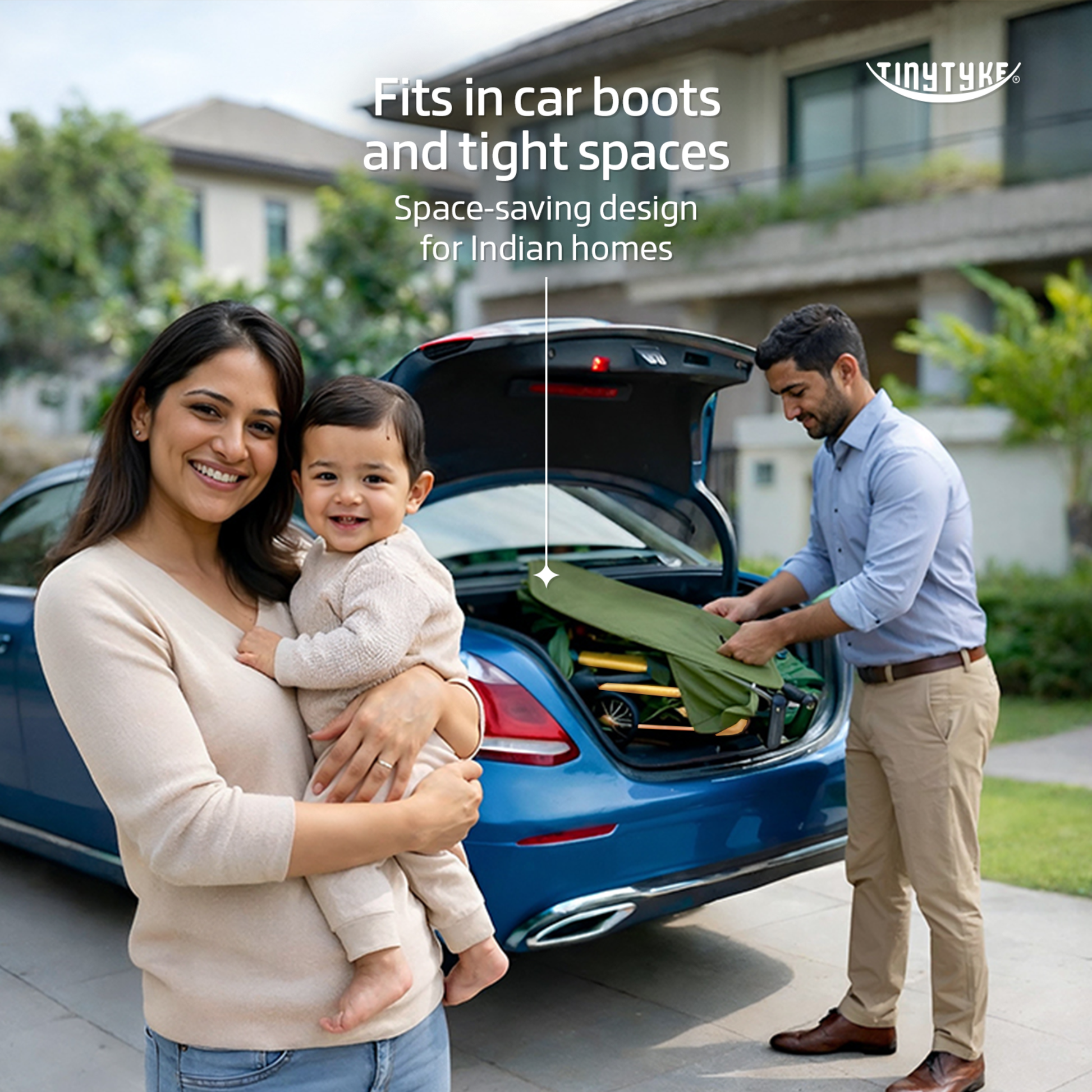 TinyTyke T3 Everyday Stroller — Lightweight & Foldable | 4.3 kg | 6–40 Months