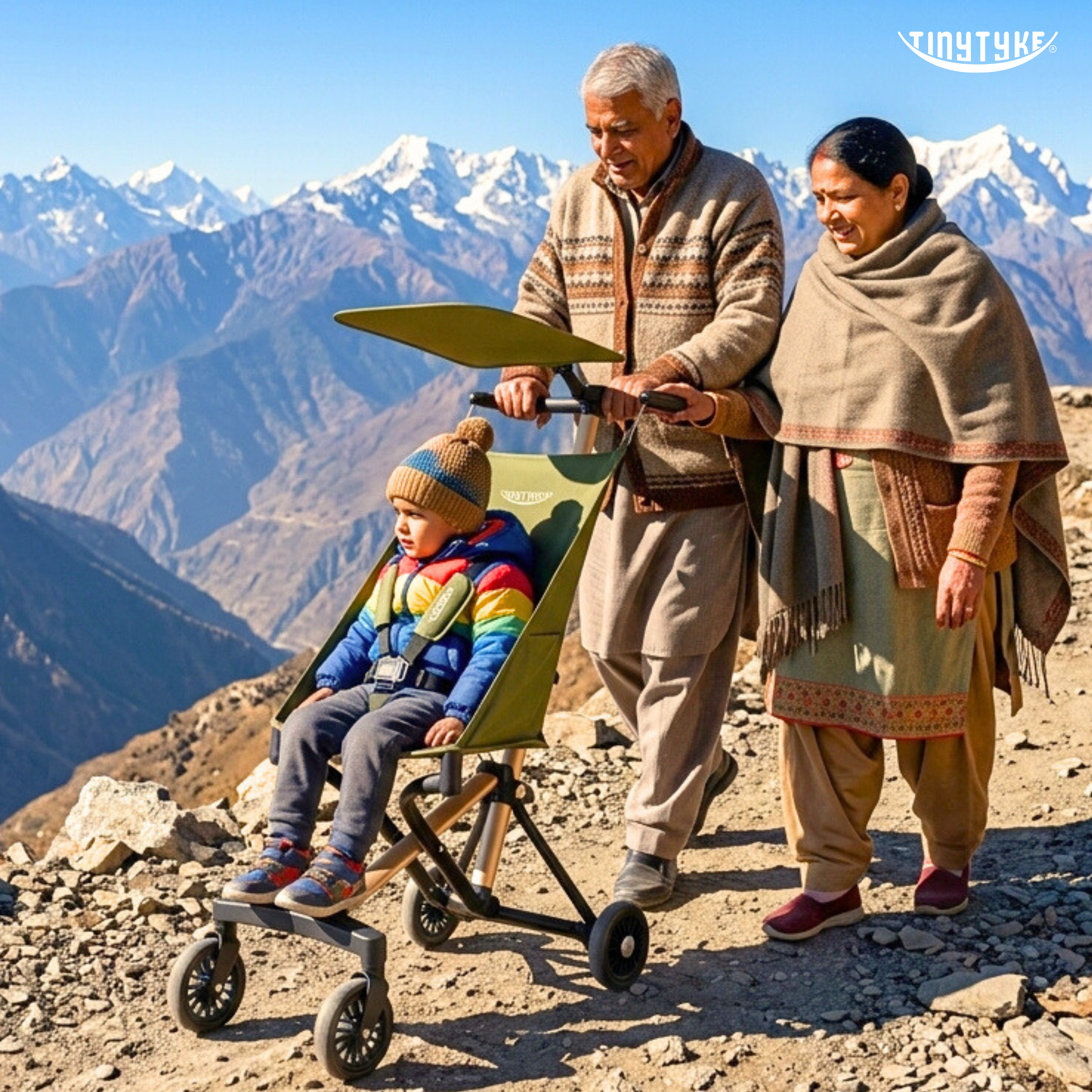 TinyTyke T3 everyday baby stroller — ultralight 4.3 kg, foldable, for growing kids 6 to 40 months, India