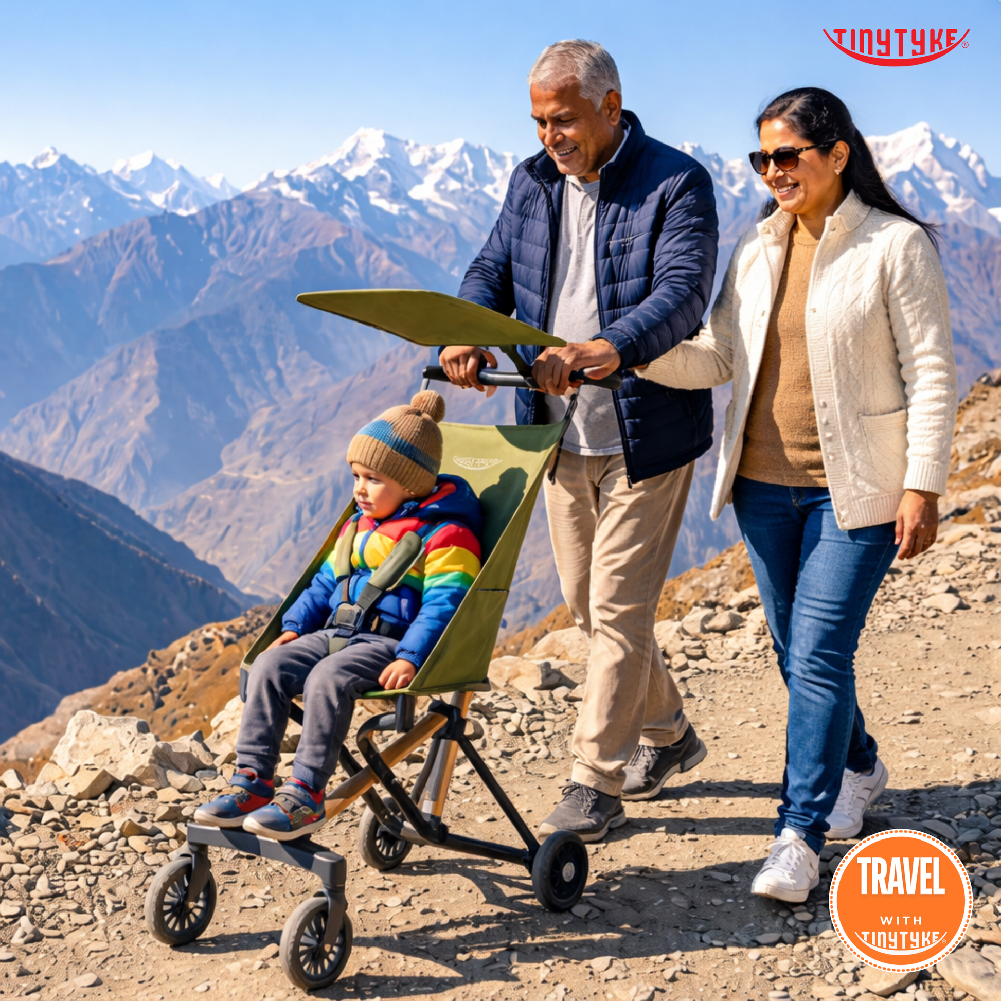 compact stroller for travel india TinyTyke T3 Lightweight Baby Stroller | 4.3 kg