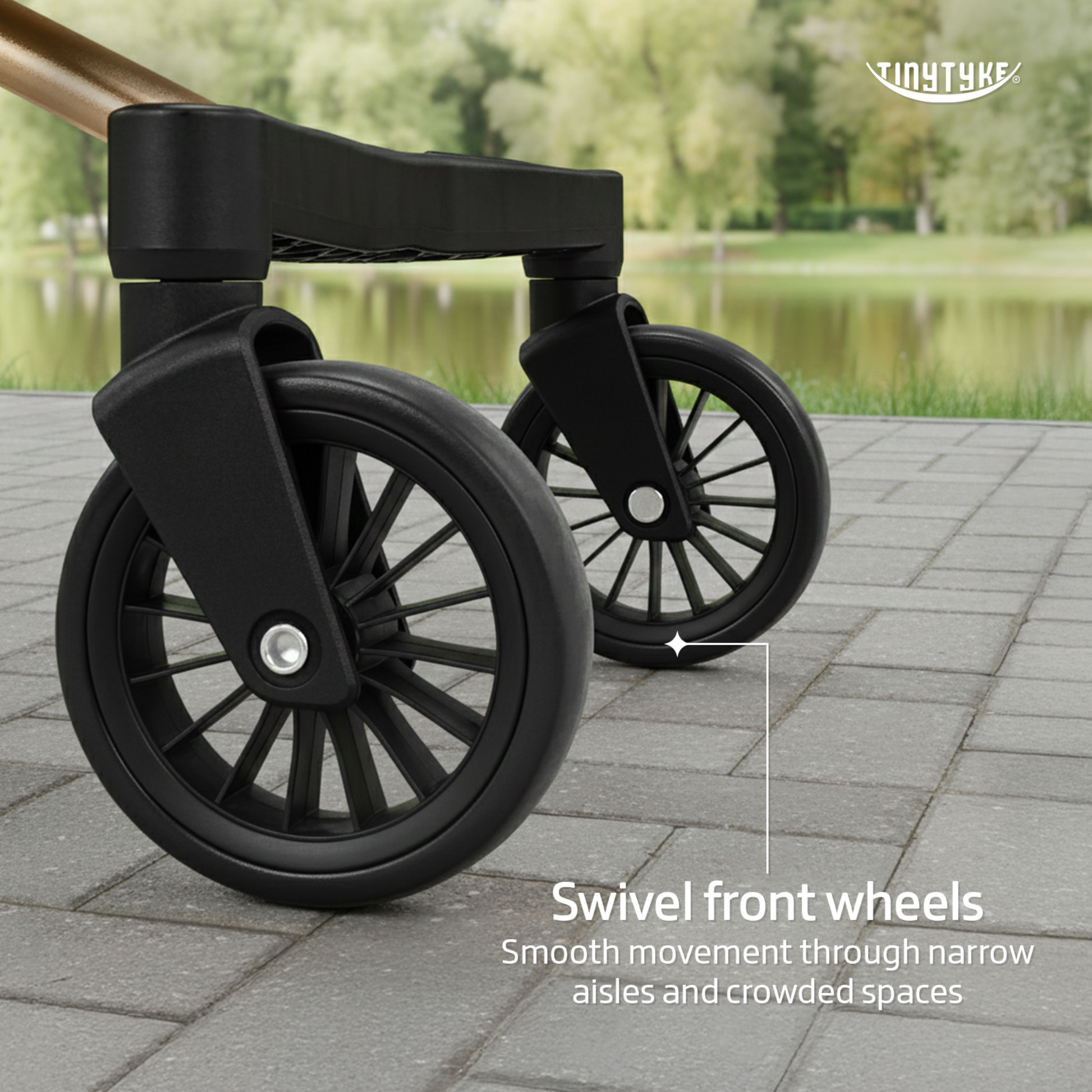 jogging stroller with swivel front wheel TinyTyke T3 Lightweight Baby Stroller | 4.3 kg