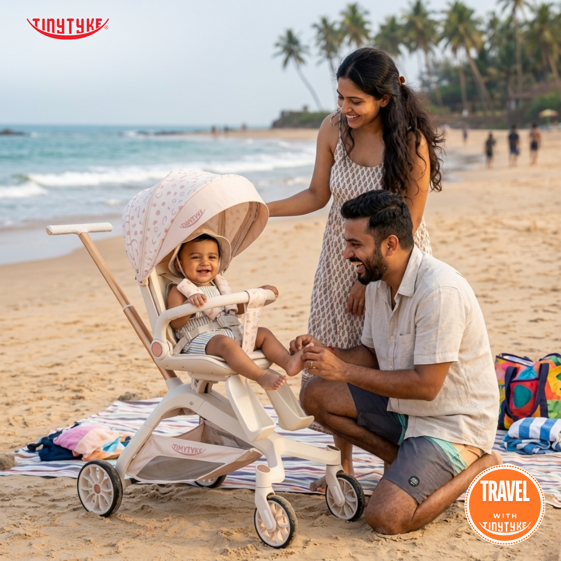 beach baby stroller TinyTyke T6 FaceTime Stroller — Reversible Seat