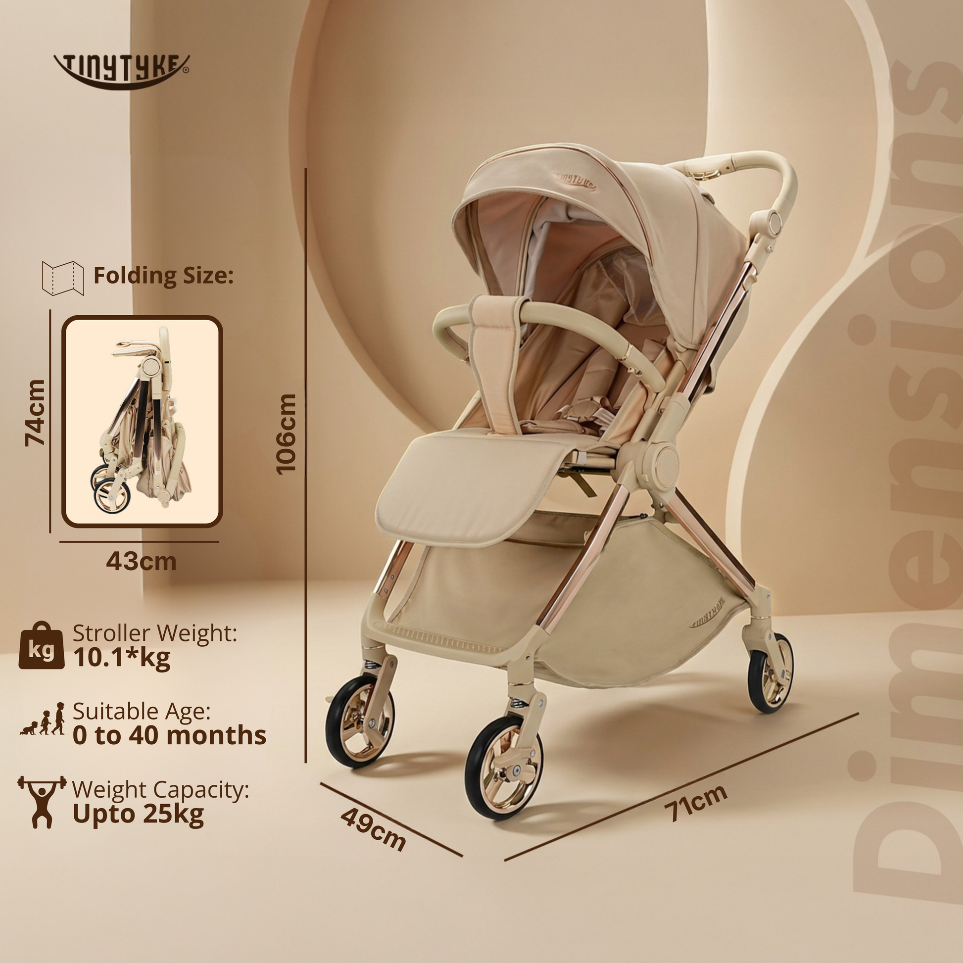 TinyTyke T9 Click & Go Stroller